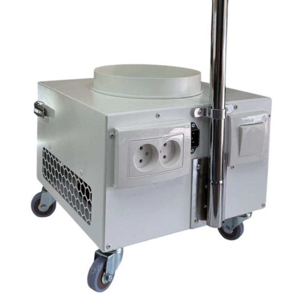 Профессиональная мобильная вытяжка для маникюра и педикюра Fusion Plus Premium, крашенная нержавеющая сталь