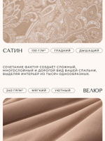 Комплект постельного белья Сатин Velouria Luxe с Одеялом VL010