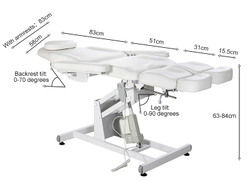 Педикюрне крісло 8253, (1 мотор)