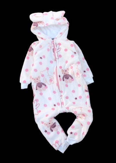 Комбінезон з капюшоном "Ведмедики", велсофт, бавовна ТМ "P4"