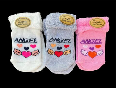 Шкарпетки "Angel", махра ТМ "Zeyno" (0-6 міс)