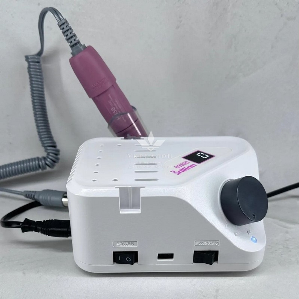 Фрезер для манікюру та педикюру Saeshin Brillian B350D/H350, ручка рожева