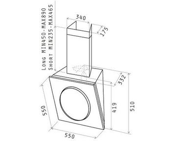 Витяжка ELICA MINI OM BL/F/55
