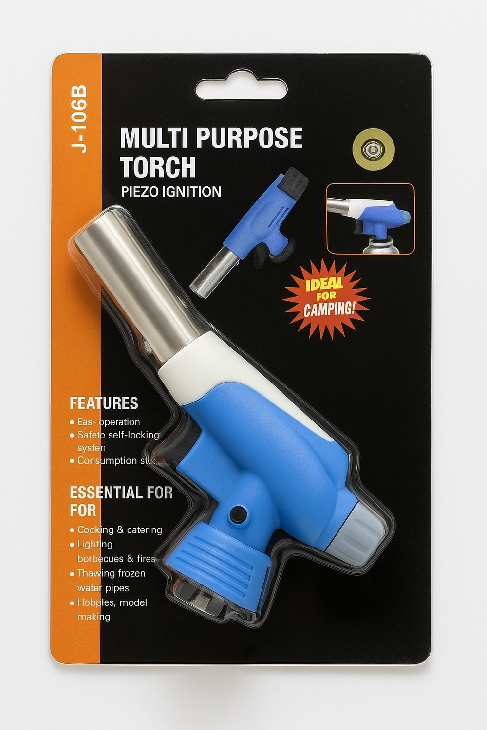 Пластмассовая туристическая газовая горелка