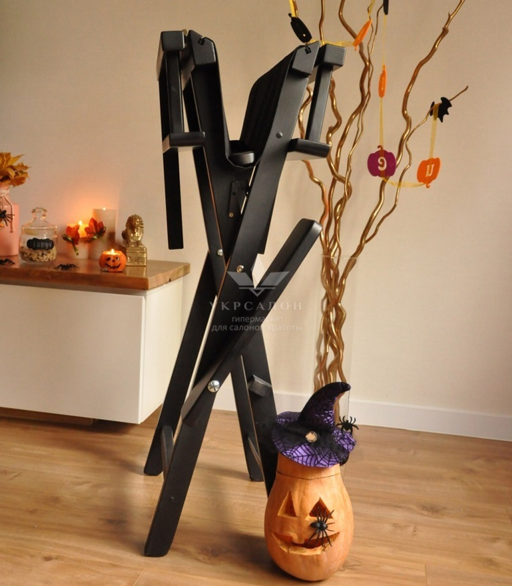 Складной стул для визажа Apolo 5 black