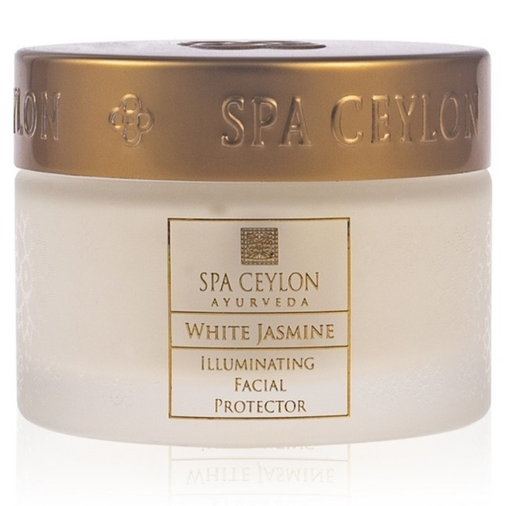 Крем-протектор із ефектом сяйва для сухої шкіри Білий жасмин 100 г, SPA Ceylon
