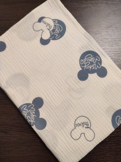 Пеленка муслиновая жатая двухслойная