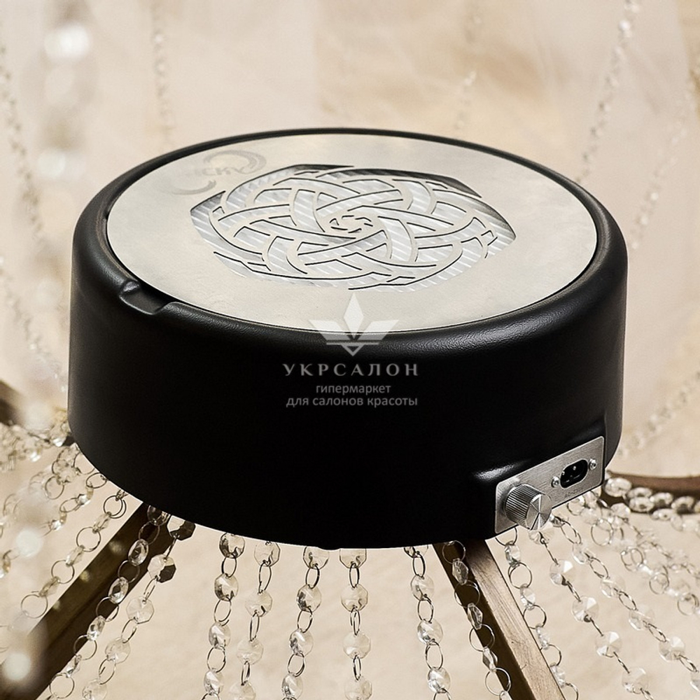 Витяжка манікюрна настільна Jacky Ring c HEPA фільтром, чорна