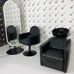 Двостороннє робоче місце перукаря Orion з підсвічуванням