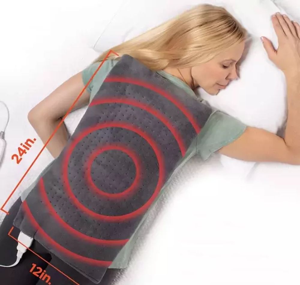 Массажная накидка-обогреватель плед с функцией нагрева Massaging Weighted Heating Pad (205) - купить по выгодной цене | SIRCO - лучшие цены.