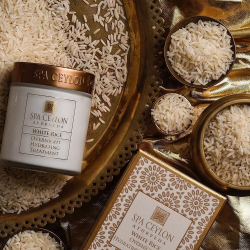 Ночной увлажняющий крем для сухой и чувствительной кожи Белый рис 200 г, SPA Ceylon