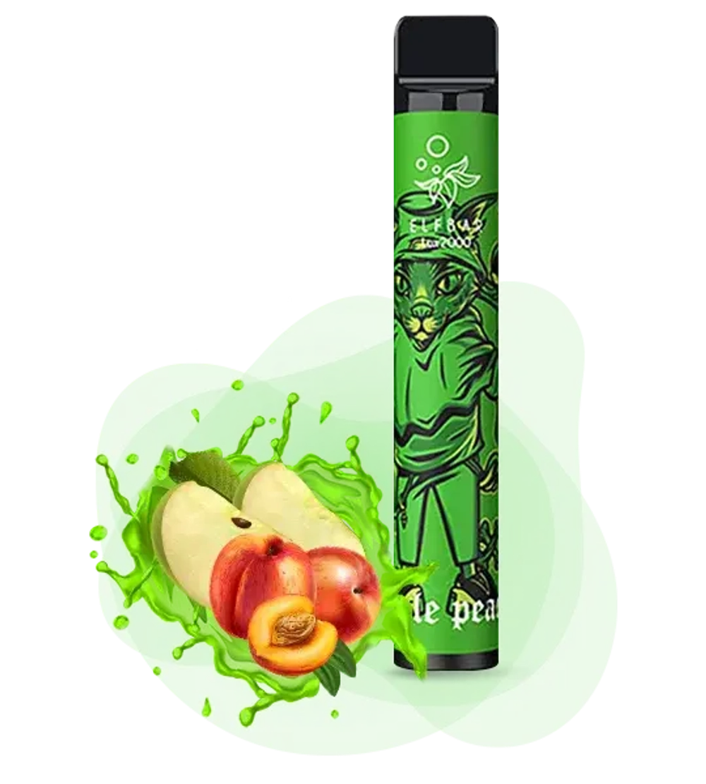 Elf Bar 2000 - Apple Peach (5% nic, Lux)