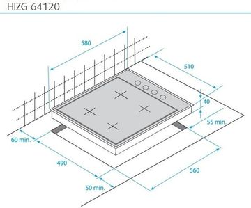 Варильна поверхня електрична BEKO HIZE 64101 X