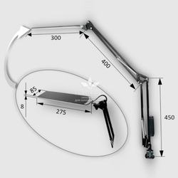 Настільна світлодіодна LED лампа X-LED-10 NB чорна