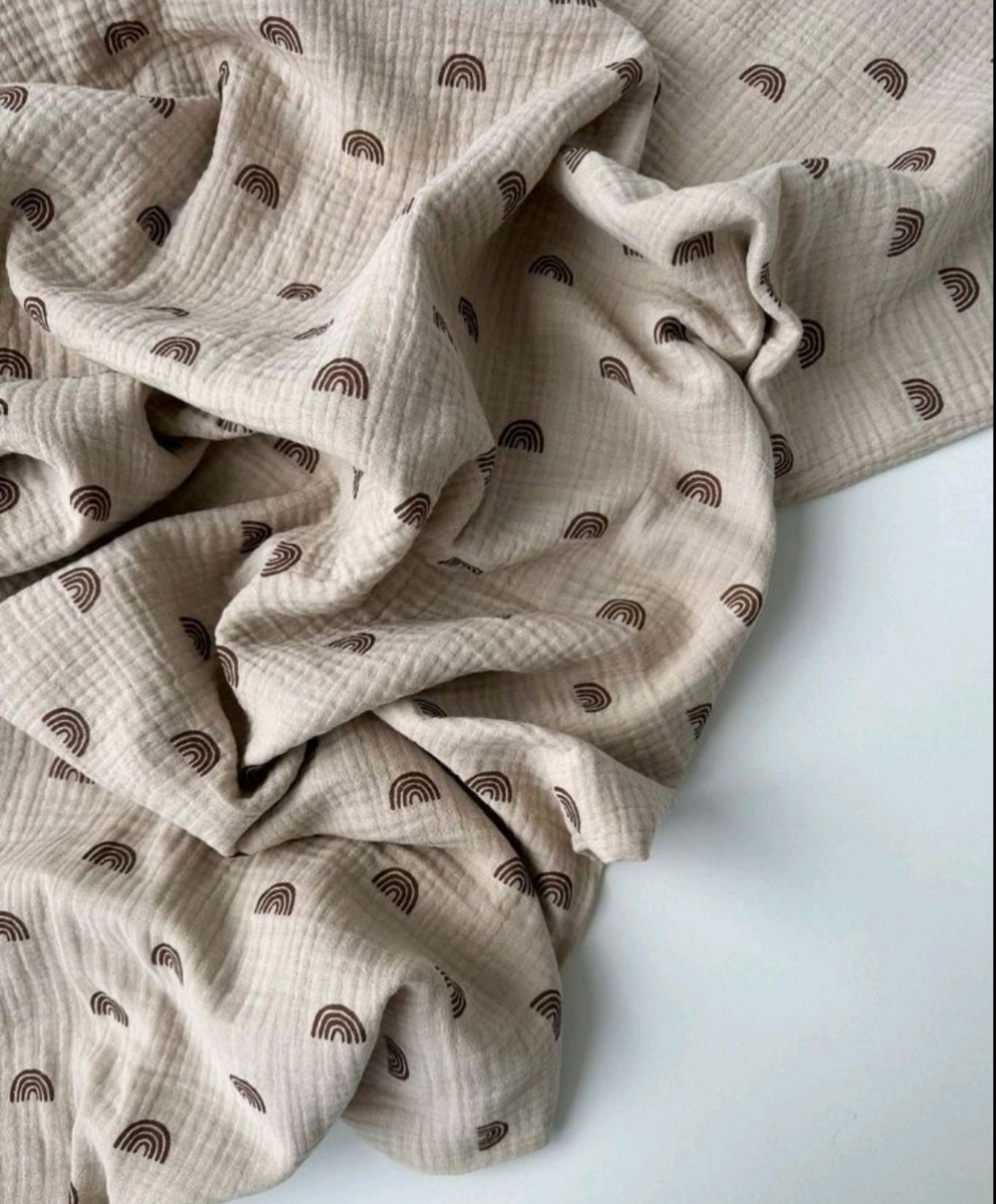 Муслин жатый принт