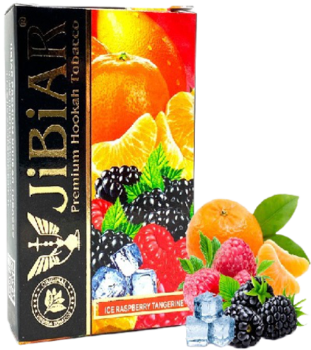 Табак Jibiar Ice Raspberry Tangerine (Джибиар Лед Малина Мандарин) 50г