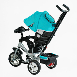 Дитячий триколісний велосипед Best Trike 6588 піна/фара, з батьківською ручкою