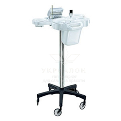 Лаборатория для смешивания красок Service Plus transparent бело-прозрачная, низкие колеса