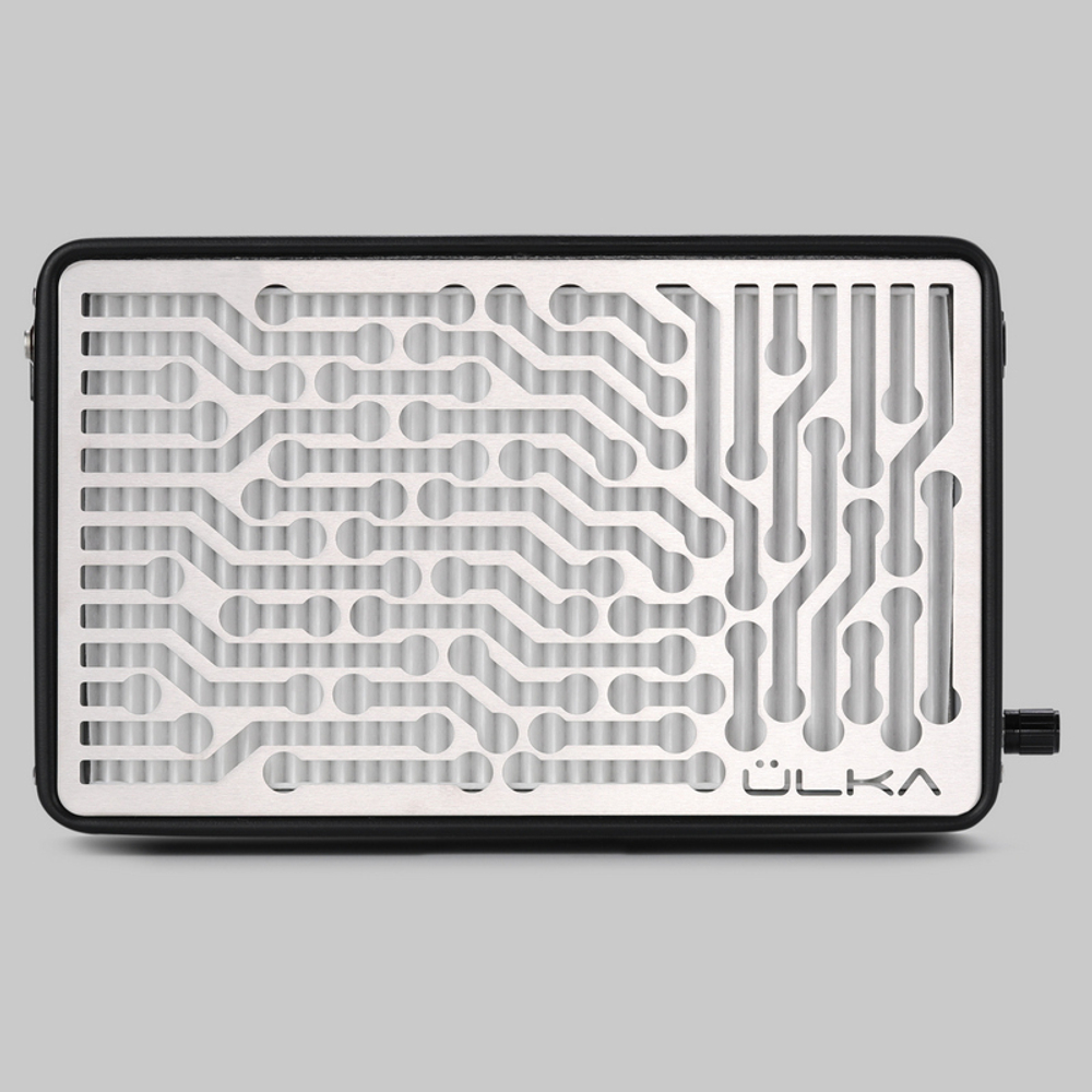 Вытяжка для маникюра настольная Ulka Nano, цвет черный (сетка металлик)