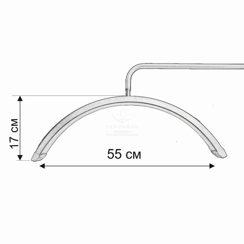Бестеневая Led лампа для бьюти мастера Smart Moon Light HD-M6X, 36 Вт, черная