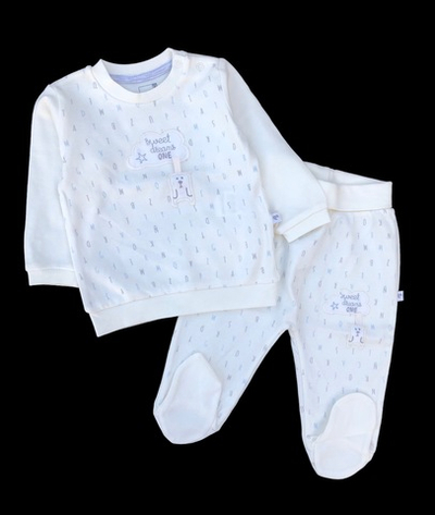 Комплект 2в1: реглан, повзунки "Alphabet", бавовна ТМ “Caramell” (68 см)