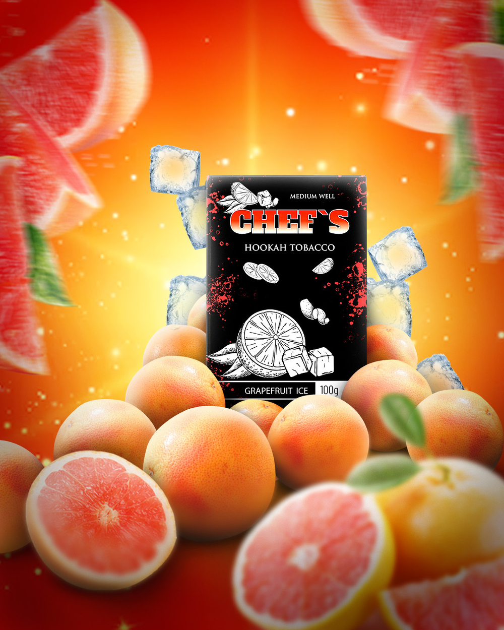Купить табак для кальяна Chef’s Grapefruit Ice (Ледяной Грейпфрут)