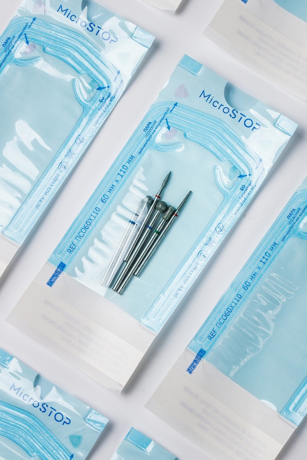 Пакети самоклеючі Microstop для стерилізації в автоклаві 60×110 мм, 200 шт