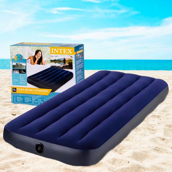 Надувной матрас intex classic downy airbed 64757