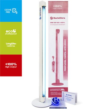 Бактерицидний опромінювач BactoSfera OBB 55P Eco +100%