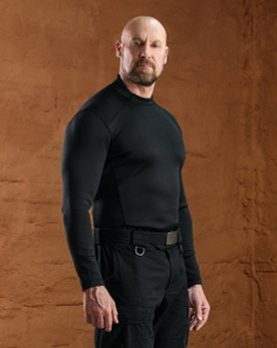 Футболка з довгим рукавом неопрен чорна чоловіча (арт. 6162300102)