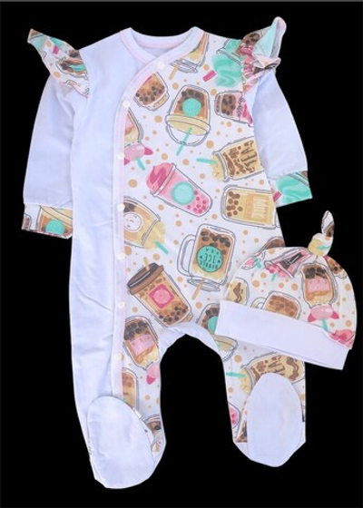 Чоловічок з шапочкою, кулір "Принт" ТМ "Happy Тот" (68 см)