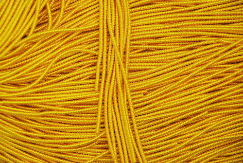 Фигурная канитель "Бамбук"  ярко-желтый 2,1мм