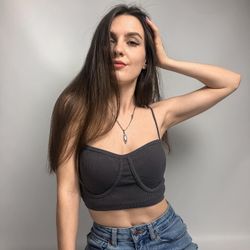 Топ с имитацией косточек