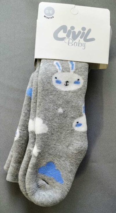 Колготки, котон на махрі ТМ "Civil" (0-6 міс)