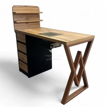 Манікюрний стіл mark sm-100 plus з надбудовою Bronza