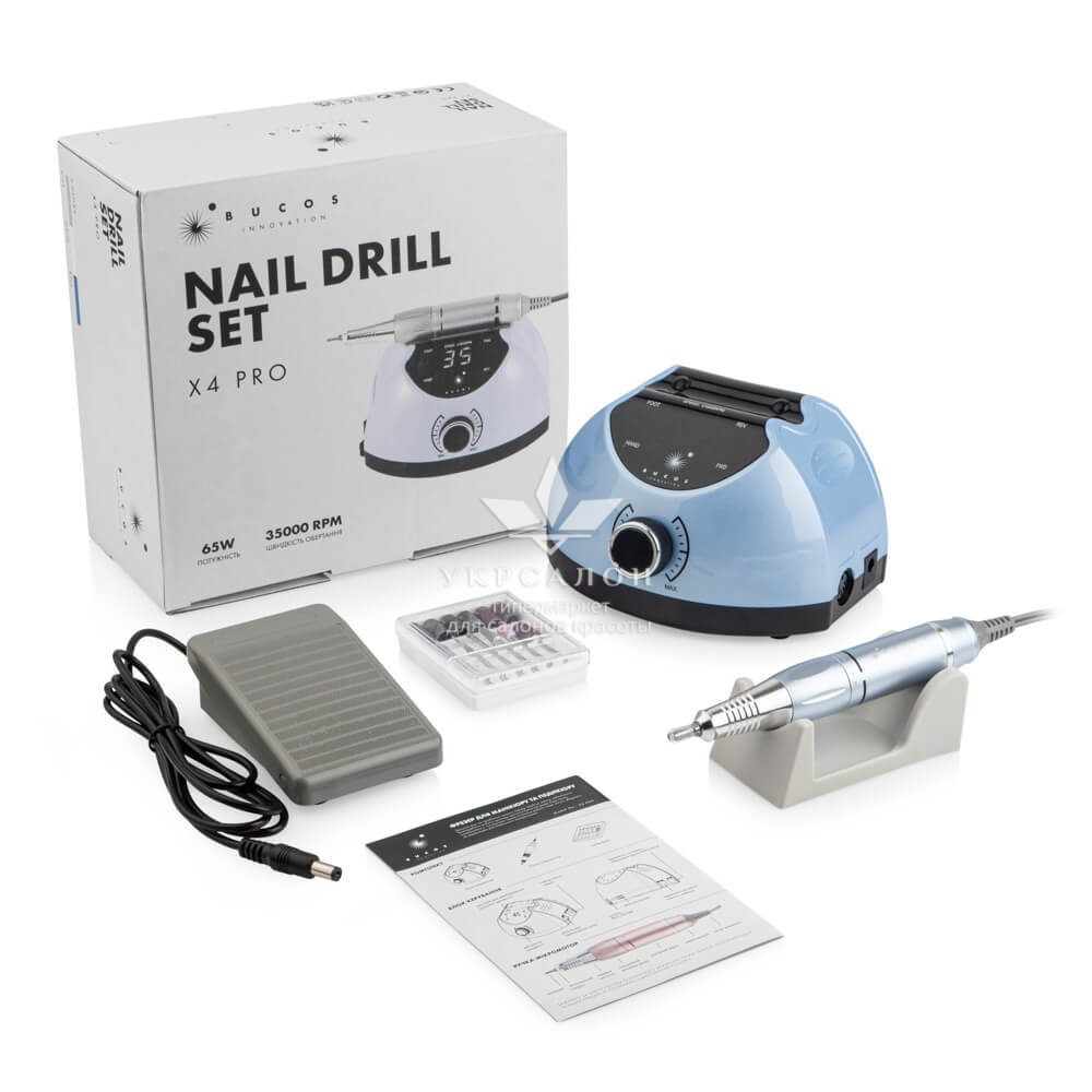 Фрезер для маникюра и педикюра Bucos Nail Drill X4 Pro