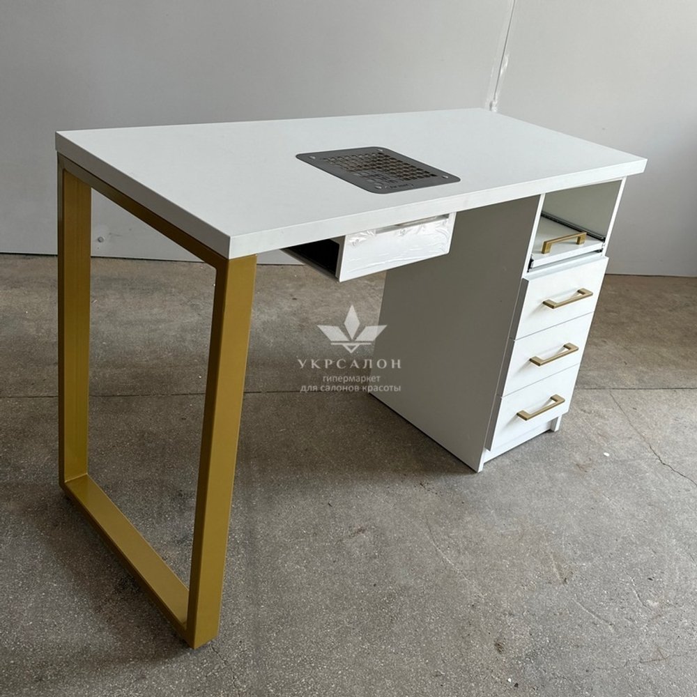 Маникюрный стол Mark SM-100 с вытяжкой и металлической ножкой