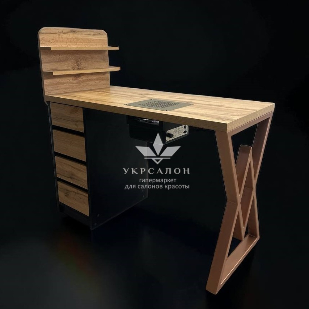 Маникюрный стол Mark SM-100 plus с надстройкой Bronza