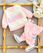 Костюм 2в1: світшот, штани "Love" , махра, начос ТМ "Murat Baby"