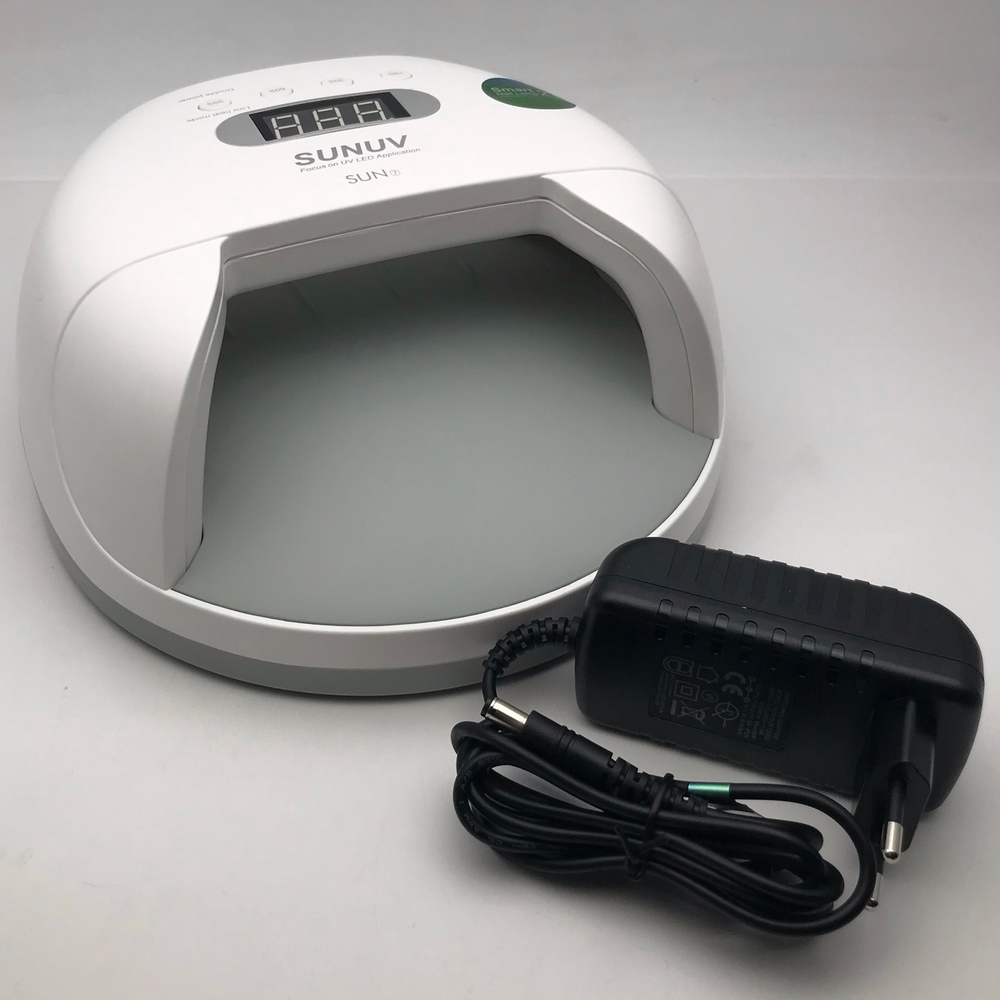 Лампа для манікюру led uv sun 7 з акумулятором (оригінал)