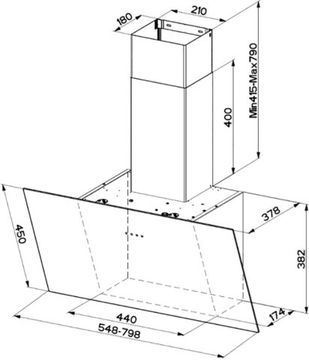 Витяжка FABER TWEET EV8 LED BK A55