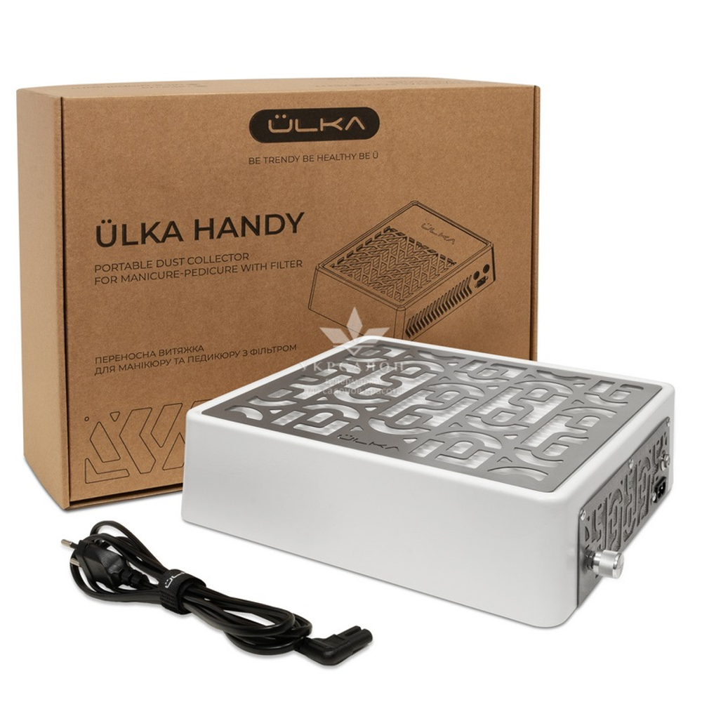 Витяжка для манікюру настільна Ulka Prime, колір білий (сітка металік)