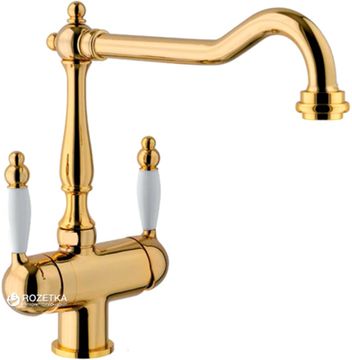 Змішувач кухонний із підключенням до фільтру FRANKE BYBLOS (115.0370.685) позолочений