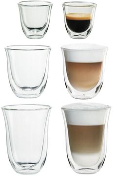 Набір склянок DeLonghi DLSC302 MIX (90/270/330) (6 шт.)