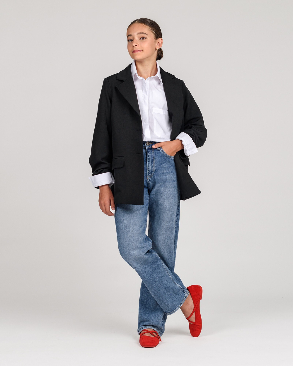Джинси Wide Leg для дівчинки сині (арт. 8842402501)