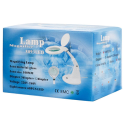 Лампа-лупа 8093A LED, увеличение 3+12 диопт.