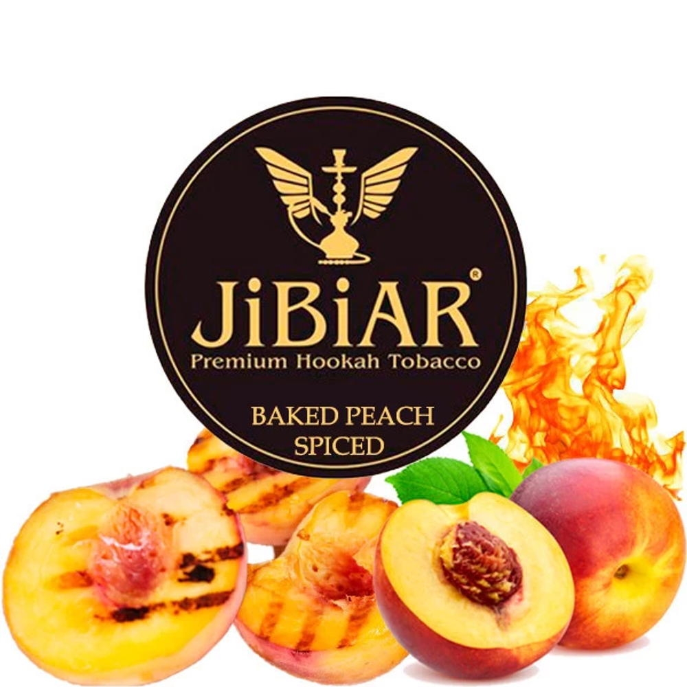 Табак Jibiar Spiced Peach (Джибиар Пряный Персик) 100g