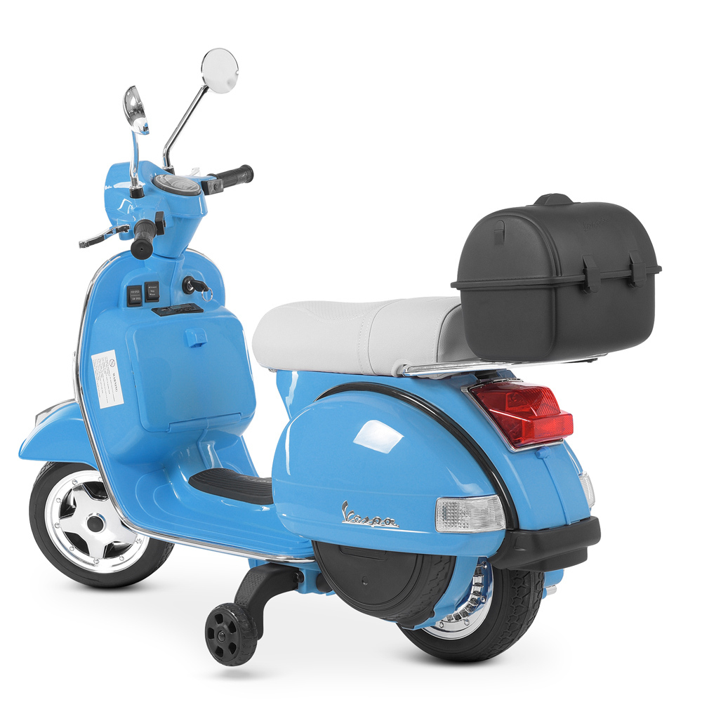 Дитячий електромотоцикл 2 колісний ретро VESPA PX 150 M 4939EL