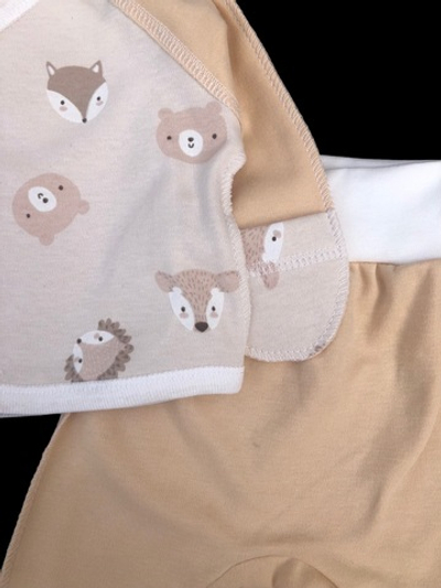 Комплект 2в1: льоля, повзунки "Принт", інтерлок ТМ “Happy ToT” (56 см)