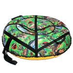 Надувные санки-ватрушки  для катания с горки "Dino" диаметр 100 см. (Оксфорд, ПВХ)